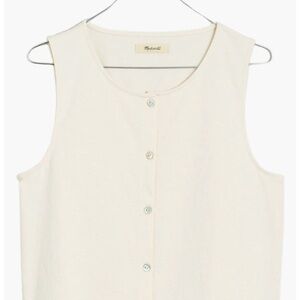 Madewell Button Front Tank Top
